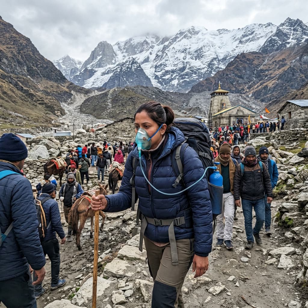 Authentic mountain medical oxygen station
